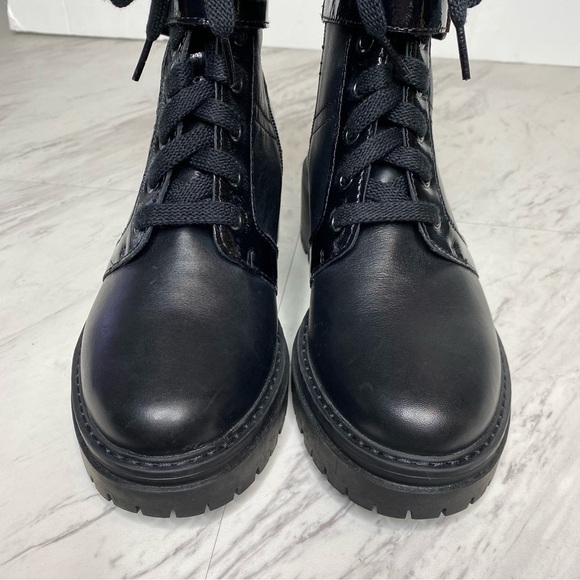 Naturalizer Jac Lace Up Black Leather Boot 7M - Picture 10 of 14